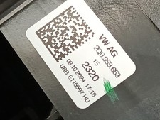 2Q0959653 AIR BAG RING / 2627737 FOR SKODA FABIA IV PJ3 1.0 MPI