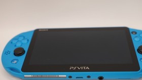 【GOOD】PS Vita 2000 Blue Console 8GB Memory Card 4 Games Charger Set B Rank JAPAN