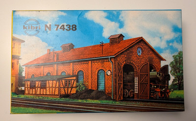 Kibri B-7438 Spur N Lokschuppen Bausatz West Germany 70er Vintage