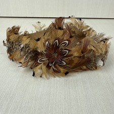 Natural Pheasant Feather Hat Band Cowboy One Size Western