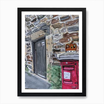 Briefkasten Kunstdruck gerahmt Wandbild Poster Leinwanddruck Bild