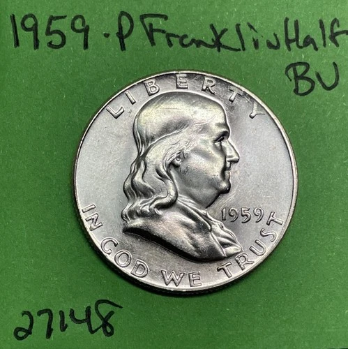 1959-P Franklin Half Dollar 50c BU Brilliant Uncirculated US Coin