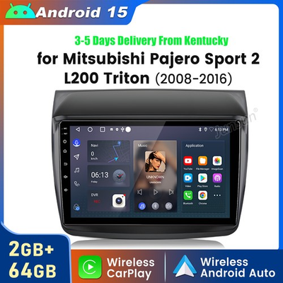 #ad #ad Android15 Carplay 264GB Car Radio GPS For Mitsubishi Pajero Sport 2 L200 Triton $149.99