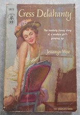 CRESS DELAHANTY by JESSAMYN WEST, POCKETBOOK #1073, 1955, VINTAGE PAPERBACK!