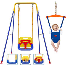 2-in-1 Toddler Swing  Jumper - Fun for Indoor/Outdoor Play 6 Months 