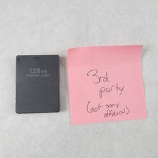 Scheda Di Memoria 128MB Per Sony PlayStation 2 PS2, Accessorio Esterno Nero, Nuovo