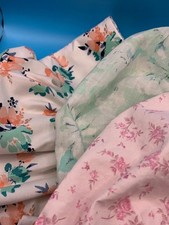 NEW 3 Kids PRAIRIE Bonnets Pink Floral Green floral Peach floral Free ship