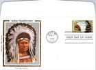 S08-2386, INDIAN HEADDRESSES, COLORANO SILK FDC