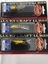 NEW (3) Lucky Craft CB Might D2R's Aurora Gold - 1/4 oz.