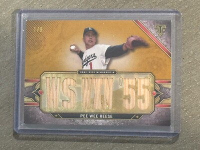 2024 Topps Triple Threads Relic Pee Wee Reese Game Used Memorabilia 1/9 Dodgers