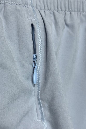 Athleta Girl Heart The Hustle 2.5 Shorts M 8-10 Blue Pocket Elastic Waist Logo - Picture 5 of 10
