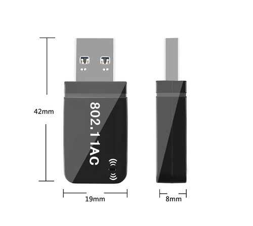 1300Mbps USB3.0 Wireless WiFi Adapter Dongle Dual Band 5G/2.4G Desktop Laptop - Picture 5 of 7