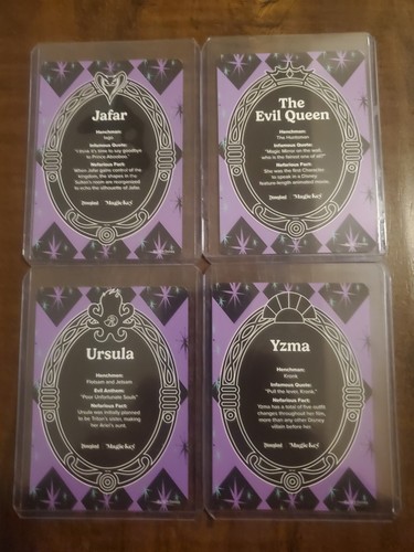 2024 JUEGO COMPLETO DE 4 cartas coleccionables Disneyland Magic Key villanos conjunto Ursala... - Imagen 6 de 12