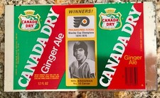 Vintage Soda Can Sheet Phila Flyers Stanley Cup 1974-1975 Champs Mel Bridgman