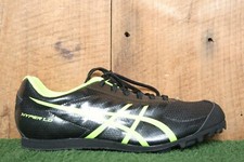 ASICS 'Hyper LD 5' Black/Safety Yellow Track  Field Running Spikes EU 39  US 6
