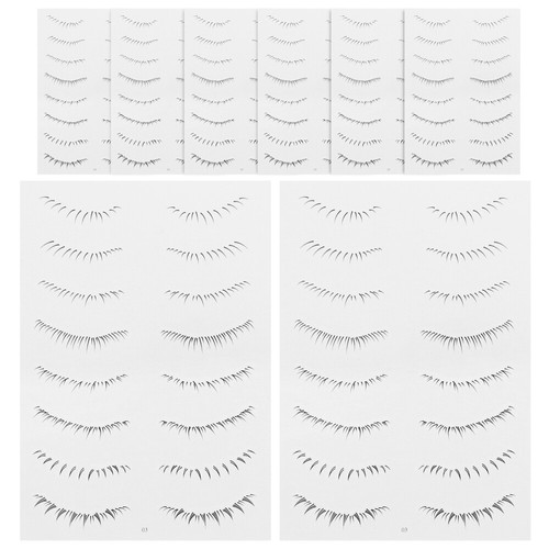 4 Pieces Aufkleber Für Falsche Wimpern Peitschenaufkleber Unten Fräulein - 第 7/12 張圖片