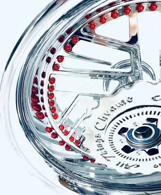 STOCK SIZE CHROME TWIST IT WHEELS W/ RED RIVETS 2012-2020 KAWASAKI