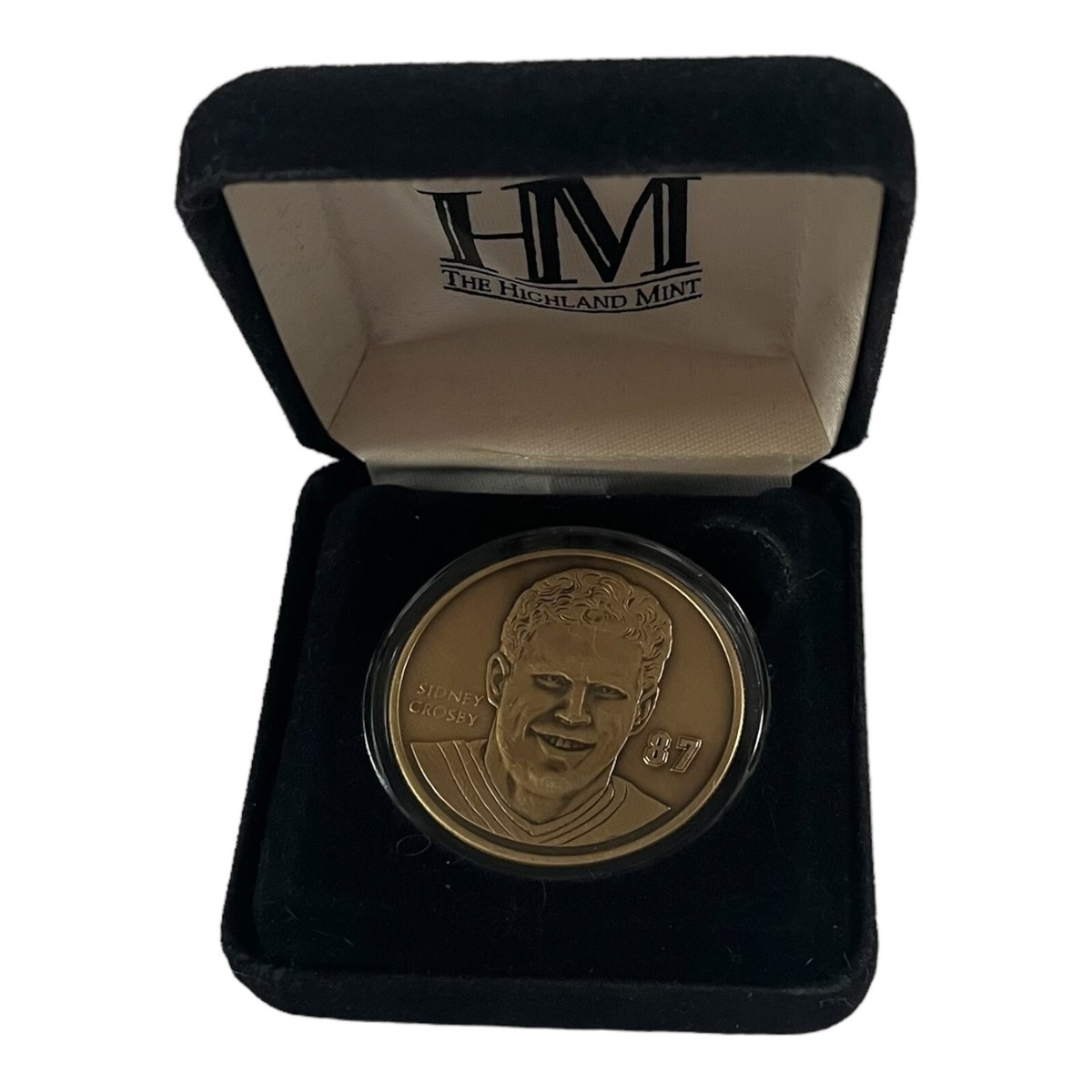 Highland Mint Sidney Crosby Solid Bronze Medallion Pittsburgh
