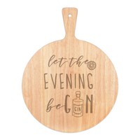 Let The Abend Begin Pizza Brett Paddel Holz Lustig Tonic