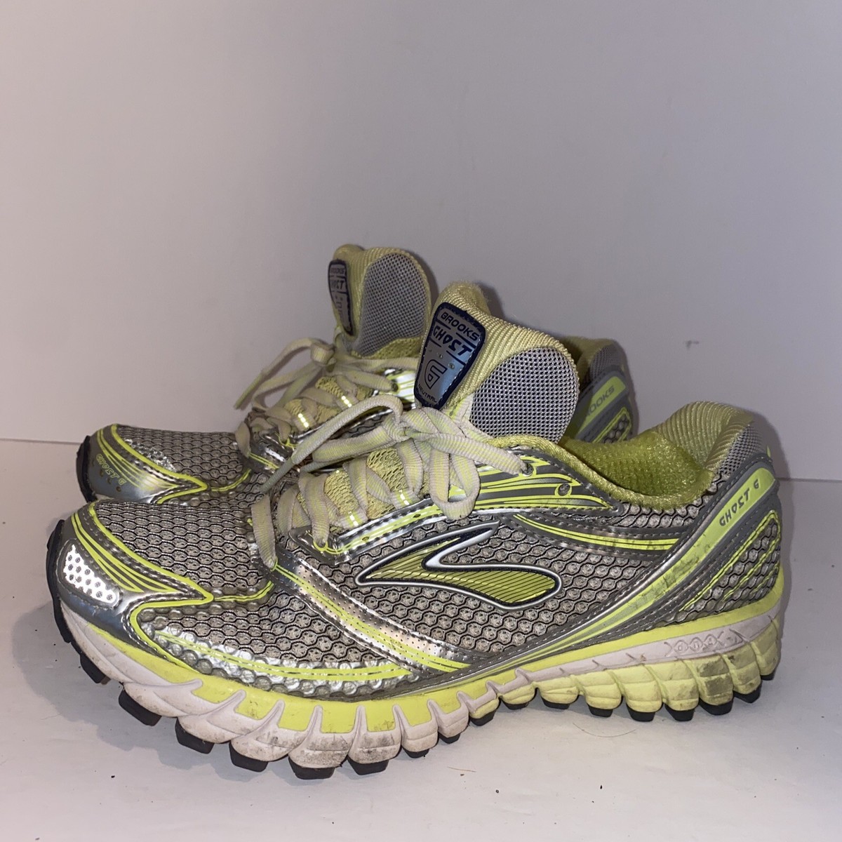 Brooks Womens Ghost Running Shoes Yellow White