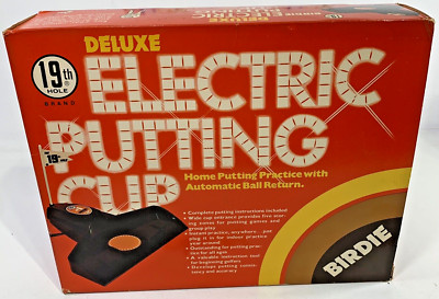HTF NEW VTG 1977 19th DELUXE Birdie Electric Putting Cup Model 1903 NIB COMPLETE