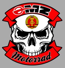 MZ Motorrad  Skull Sticker   vinyle laminé