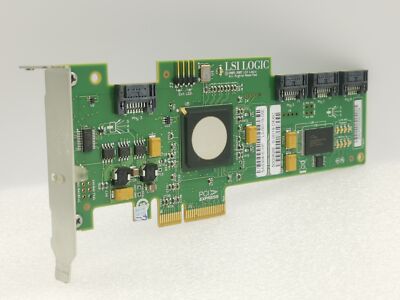 Low-Profile HP LSI Logic SAS3041E-HP 4-Port PCI-e SAS SATA RAID Controller