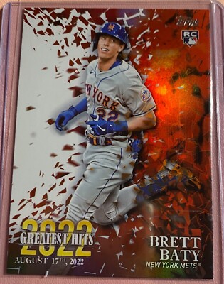 Brett Baty 2023 Topps Series 1 2022's Greatest Hits  #22GH-3 Rookie MLB Baseball