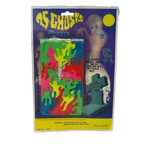 Vintage 60s Child Guidance Inlaid Plastic Magnetic Puzzle LITTLE