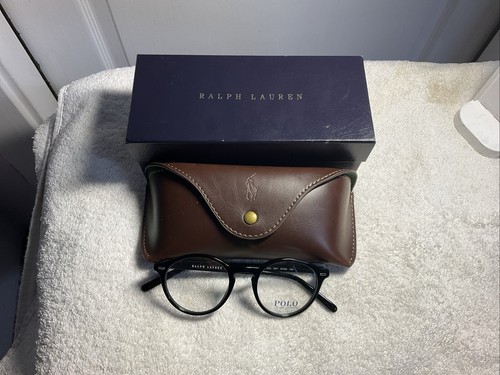 NEW Polo PH 2246 Eyeglasses 5001 Black 48-20 145 Demo Lens 100% Authentic