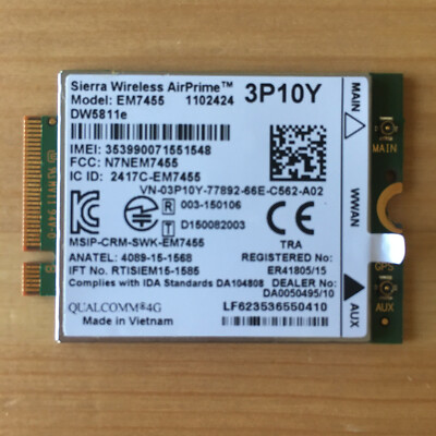 Dell DW5811E Sierra Modulo Scheda WWAN 4G Wireless Airprime