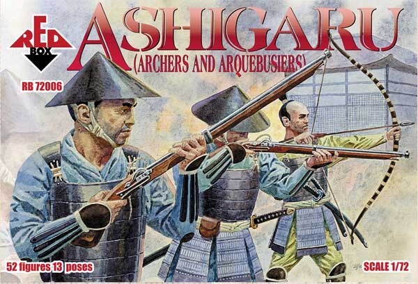 REDBOX 1:72 RB72006 MEDIEVAL JAPAN ASHIGARU (ARCHERS