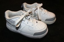 Nike Force 1 LV8 White Wolf Grey  Black 8C Boys
