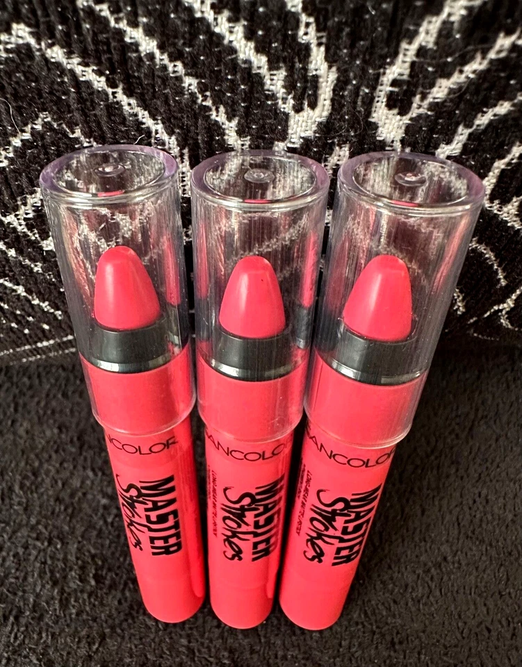 3pk KLEANCOLOR MASTER STROKES CARIBBEAN CORAL TWIST-UP LONG WEAR MATTE LIPSTICK - Image 2 of 4