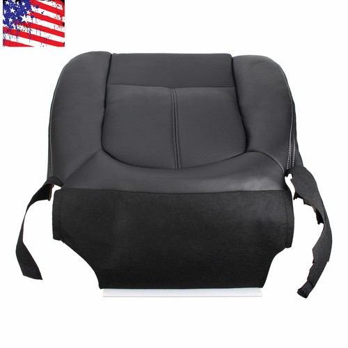 Black Driver & Passenger Perforated Seat Cover Fits Ford F250 F350 Lariat 11-16 - Picture 7 of 12