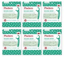 Plackers Micro Mint Fresh Breath Flossers, Mint Flavored, 36 Ct (6 Pack)