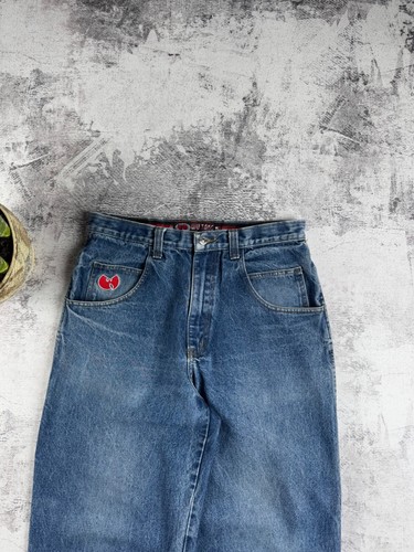 WU-TANG CLAN VINTAGE DENIM RAP HIP HOP BAGGY SKATE CARPENTER WU WEAR JEANS PANTS - Picture 20 of 24