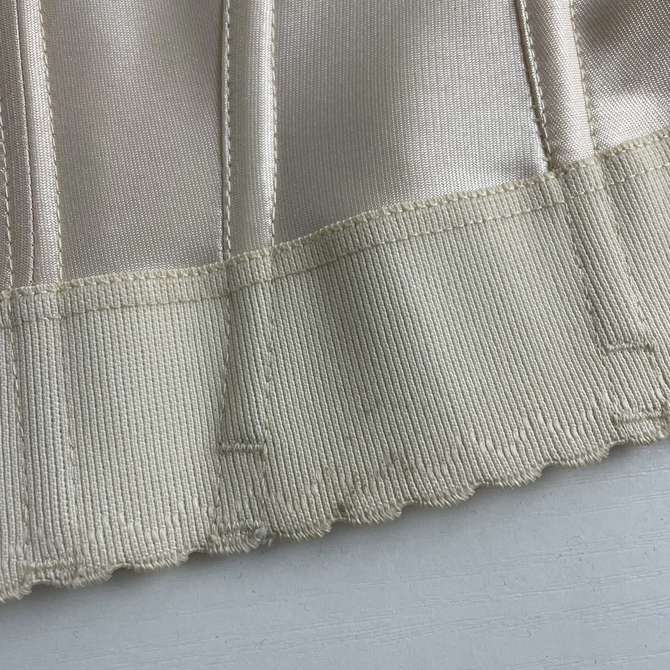 80s 90s Vintage Corset Bustier Top 36A Medium Cream Boned Victorian Edwardian - Image 4 of 4