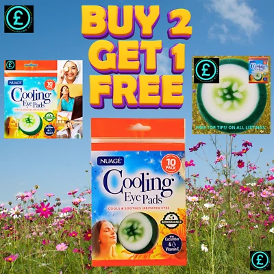 NUAGE FROM POUND EXTRAS Refreshing Cucumber Cooling Eye Pads - Giving instant Relief to Tired & dry Eyes