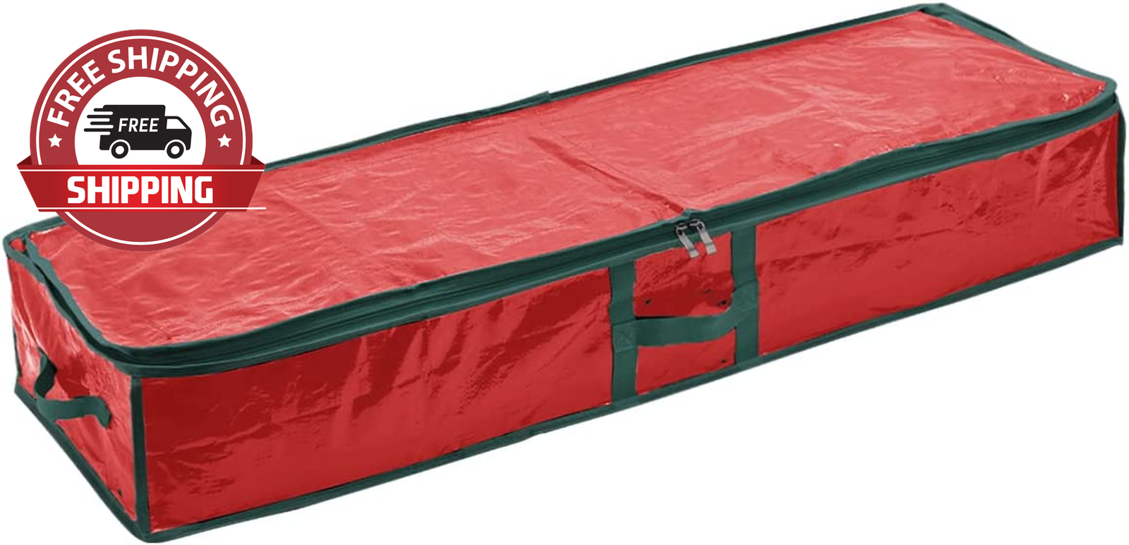 40” Gift Wrap Organizer (Red), Underbed Christmas Wrapping Paper