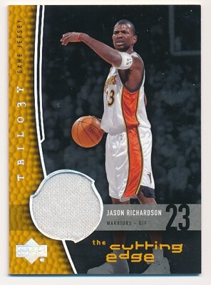 JASON RICHARDSON 2005 UPPER DECK THE CUTTING EDGE #CE-JA JERSEY PATCH WARRIORS