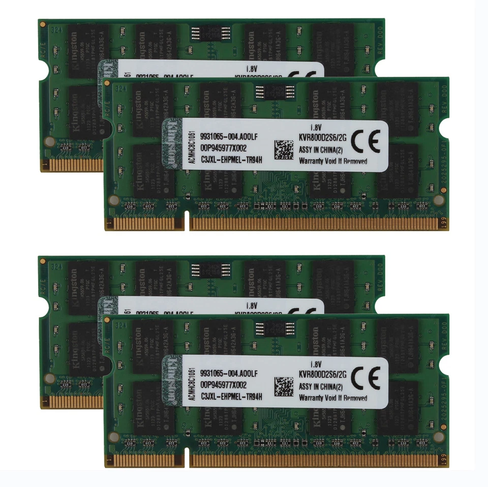 Kingston 2GB/4GB/8GB PC2-6400S DDR2-800MHz Laptop Memory RAM SODIMM Notebook Lot - Image 3 of 4