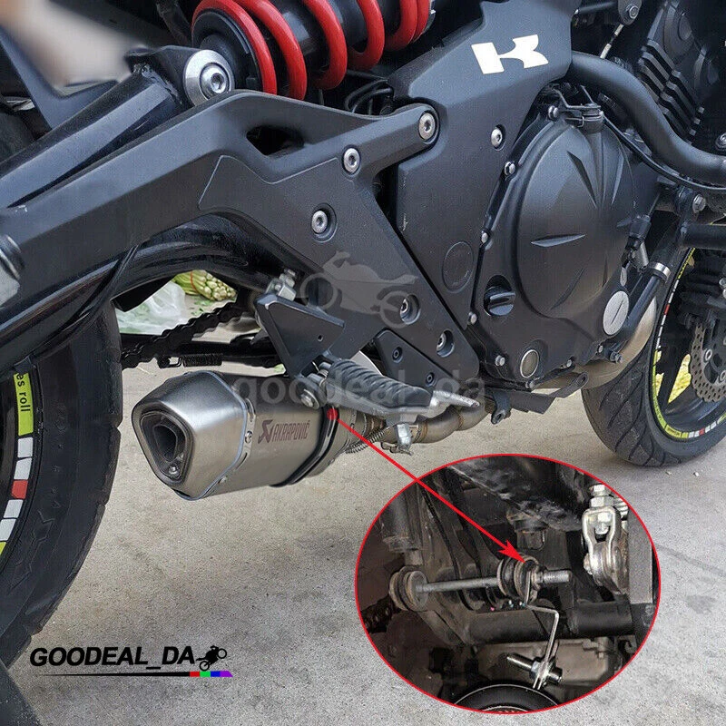Silenciador de punta de sistema de escape completo para Kawasaki Versys 650 Z650 Ninja 650 2017-2024 Foto 2 de 4