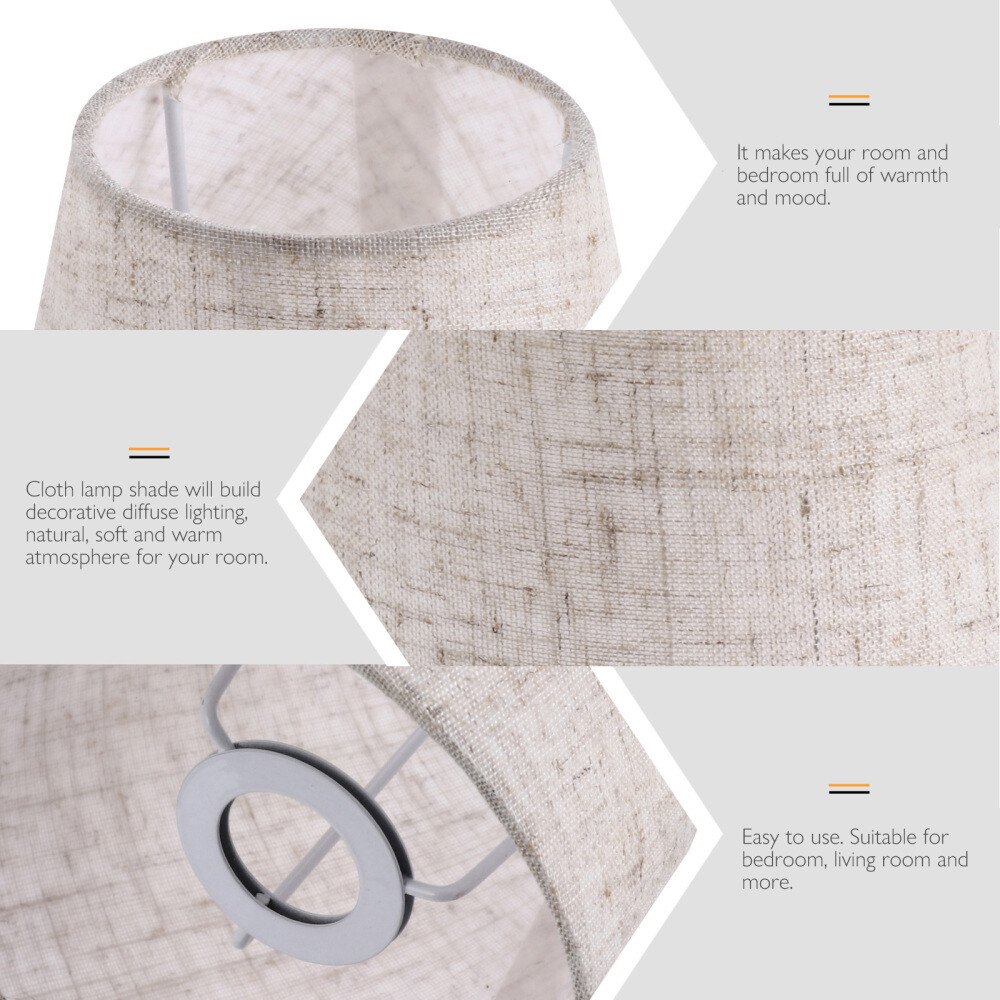 Clip On Bulb Lamp Shades Cloth Lamp Shades for Table Lamps Small Lamp