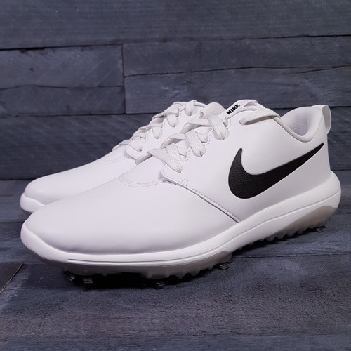 NIKE Roshe G Tour Golf Shoes Mens 714 Phantom White Black Soft Spikes