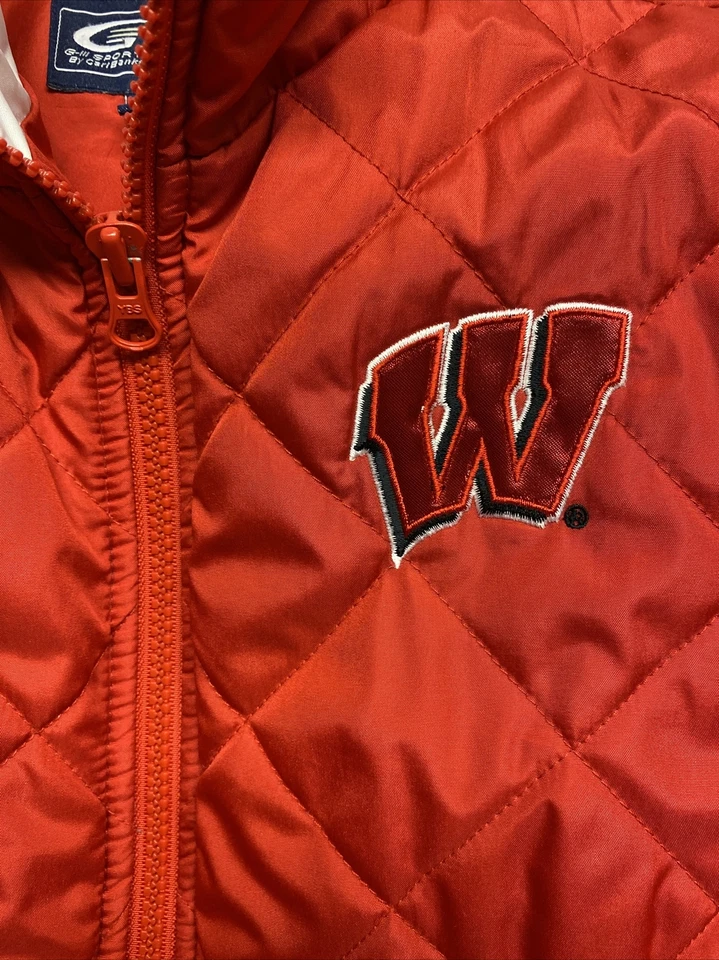 University of Wisconsin Jacket Vest by Carl Banks Women's Medium Zip Off Sleeves - Image 4 of 4