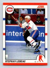1990-91 Score Canadian Hockey #262 Stephan Lebeau NHL  RC Rookie Canadiens
