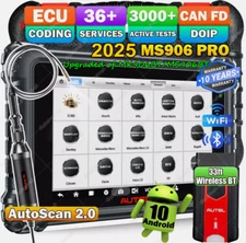 Autel MaxiSys MS906 Pro Coding Full System Diagnostic Scanner Tool Auto Scan 2.0