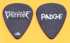 Bullet For My Valentine Michael Padge Paget Black Guitar Pick - 2010 Tour