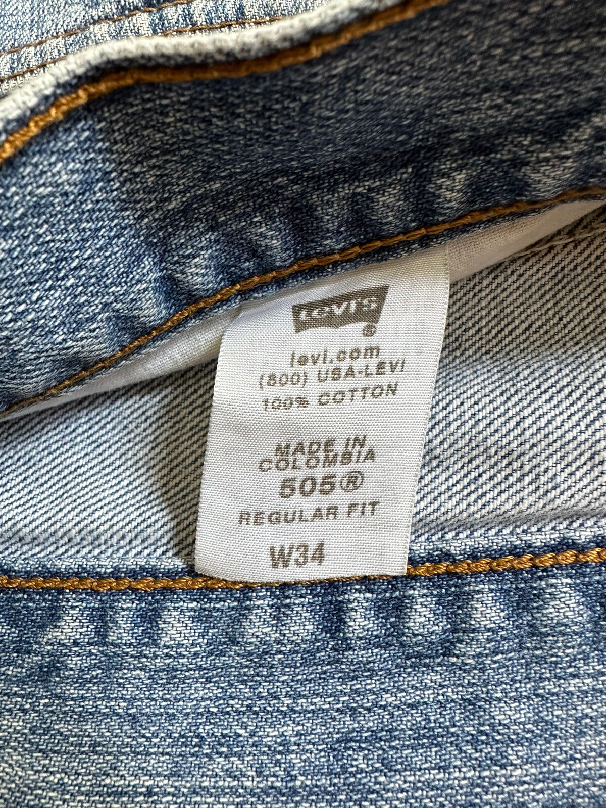 Vintage Levi's 505 Men's Light Blue Jean Shorts Size 34 Regular Fit eBay